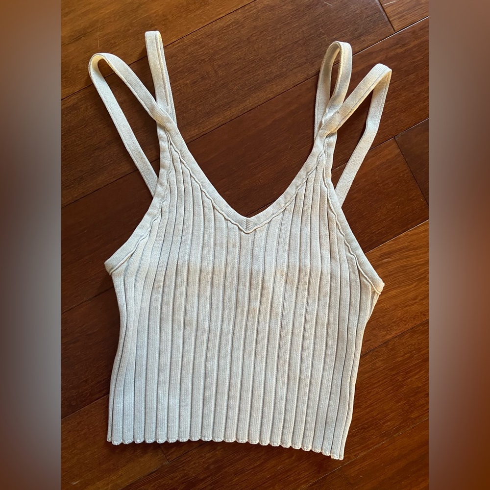 Revamped Knit by Sirens Sleeveless Ribbed Tank Crop Top